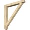 Ekena Millwork Traditional Craftsman Rough Sawn Bracket w/ Offset Brace, Douglas Fir, 6"W x 44"D x 44"H BKT0604X44X44TRA04RDF - alternate 1